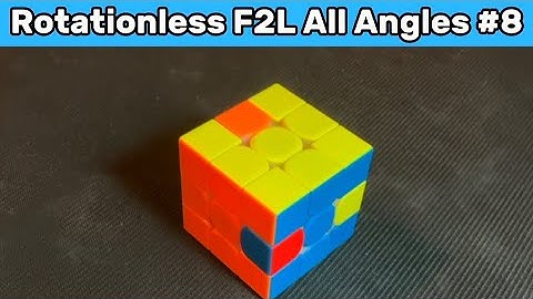 How To Solve This F2L Case Rotationless From All Angles (#8) #f2ltips