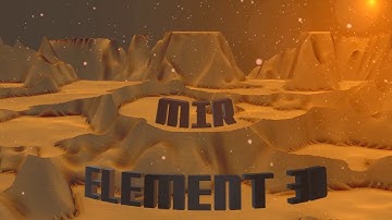 after effect trapcode MIR & element 3d ISLAND