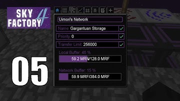 Sky Factory 4 E05 - Wireless Flux Network, Plastic, and Black Hole Tank! | HARDCORE