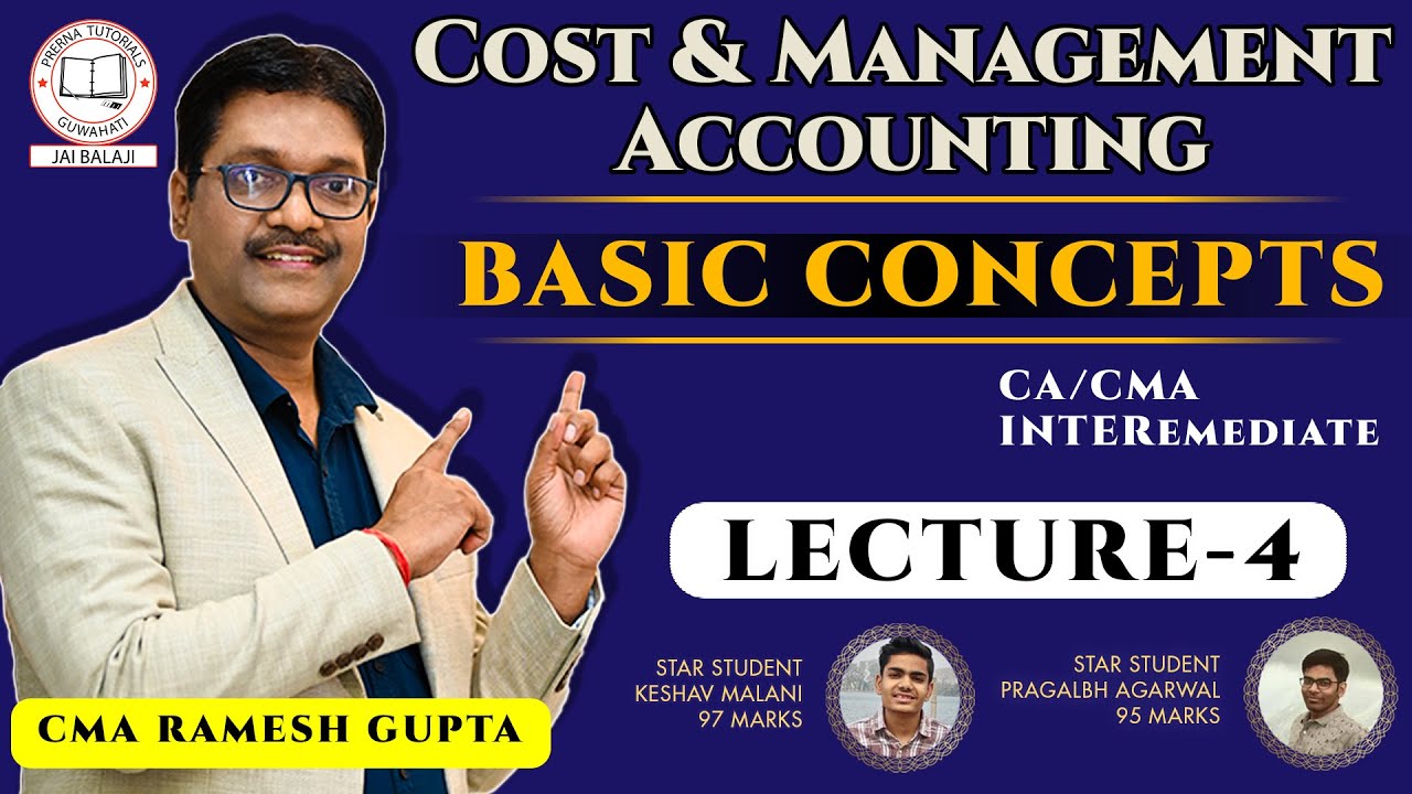 L 4 BASIC CONCEPTS II COST & MANAGEMENT ACCOUNTING II CA/CMA # ...
