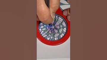 Fast & colorful: Spirograph with special template!" #shorts #loopart #spirograph