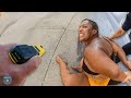 Psycho Woman Instantly Regrets Swinging on Cops | Karens Getting Arrested By Police