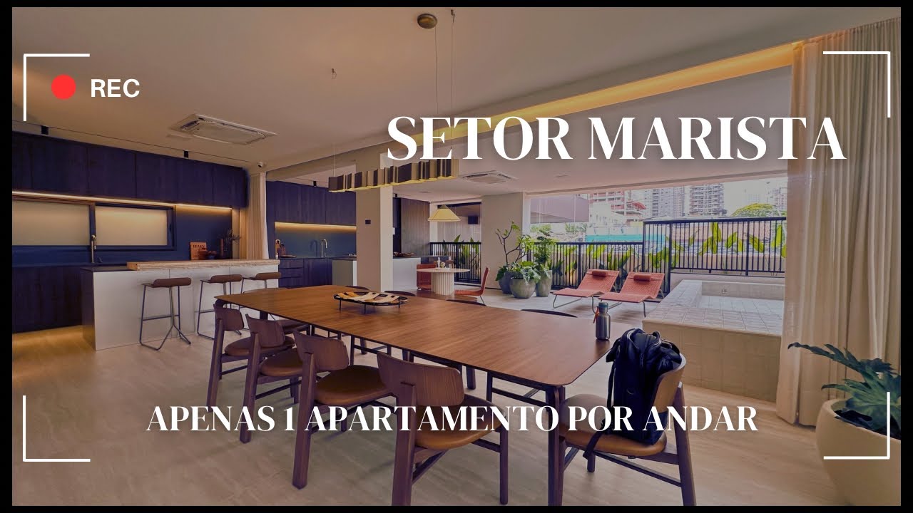 LUXUOSO E EXCLUSIVO 1 APARTAMENTO POR ANDAR- Setor Marista em Goiânia 