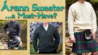 Aran Sweater with a Kilt? Is this the MOST IRISH accessory? Wearing Árann sweaters & kilts tips