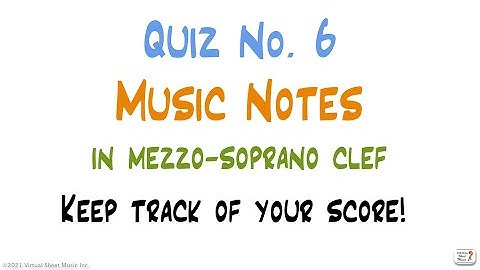 Quiz #6 - Notes on the Mezzo-Soprano Clef - two octaves, notes flashcards