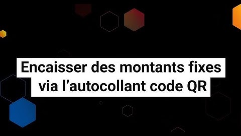 Clients commerciaux TWINT – encaisser des montants fixes via code QR
