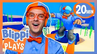 blippi finds underwater blippis best blippi plays roblox