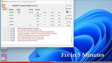 Xampp shutdown unexpectly how to fix 2024