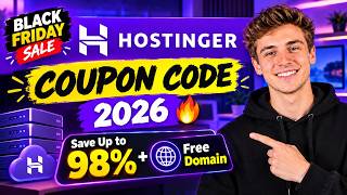 Hostinger Coupon Code 2026 🔥 Save Up to 98% + Free Domain Update