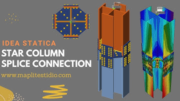 Star column splice with Idea Statica