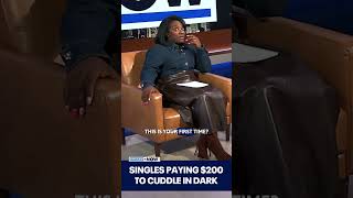 Would you pay $200 just to cuddle in the dark?