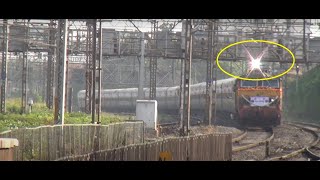 Sparkling, Honking & Cracking Deccan Queen at its peak speed at Kurla, Mumbai on 85th Birthday