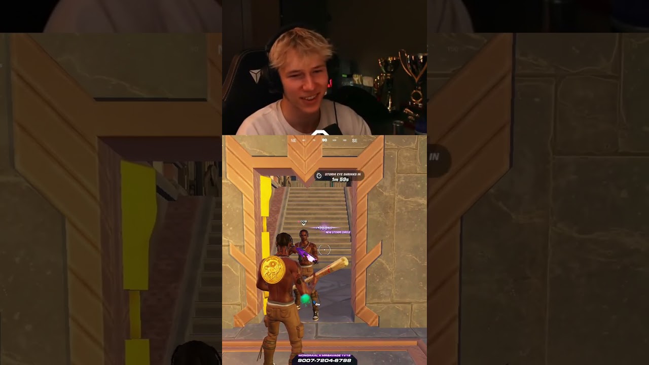 Mongraal пытается заблокировать MrSavage, но затем происходит это 😂