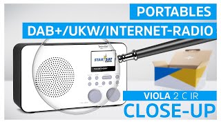 DAB+/UKW/Internet-Radio Farbdisplay YouTube WLAN mit und IR TechniSat - Portables C | | VIOLA 2