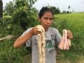 village food factory | how to cooking pig intestine | traditional food in cambodia (3)