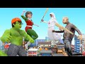 Scary teacher tv   nickhulk and tani vs ice screamhulk grandpa evil nun rescue miss t animation