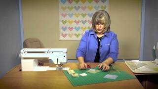 Quilting Quickly: Sweethearts - Baby Quilt Pattern Sweethearts quilt pattern: http://goo.gl/eeOOpk. Quilting Quickly Jan/Feb Issue: http://goo.gl/5JdeMx. Diagonal Sets ruler: http://goo.