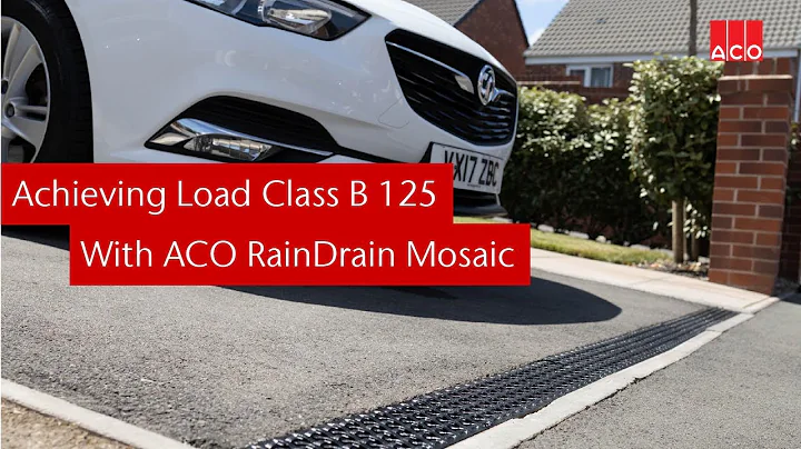 How to increase the load class of your ACO RainDrain channel with the ACO Mosaic grating
