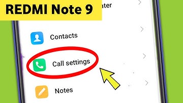 Redmi || Calls Settings in Mi Note 9 Xiaomi