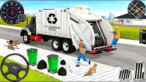 Garbage Trash Truck Realistische Simulator 3D - City Road Garbage Dumper Truck Driver - Android G...