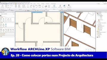 Workflow ARCHLine.XP Software BIM - Ep 20 - Como Colocar Portas num Projecto de Arquitectura