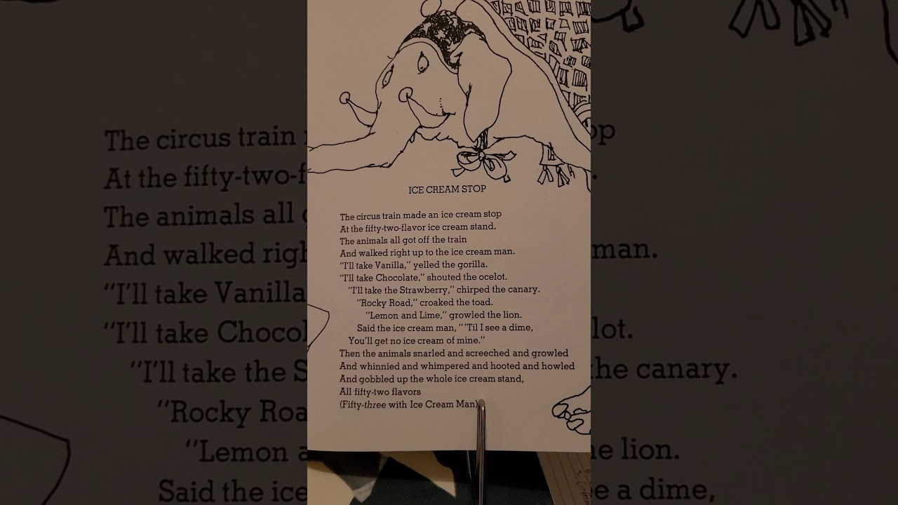 Ice Cream Stop by Shel Silverstein YouTube
