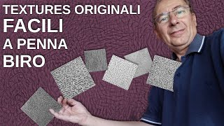 Textures originali facili a penna biro