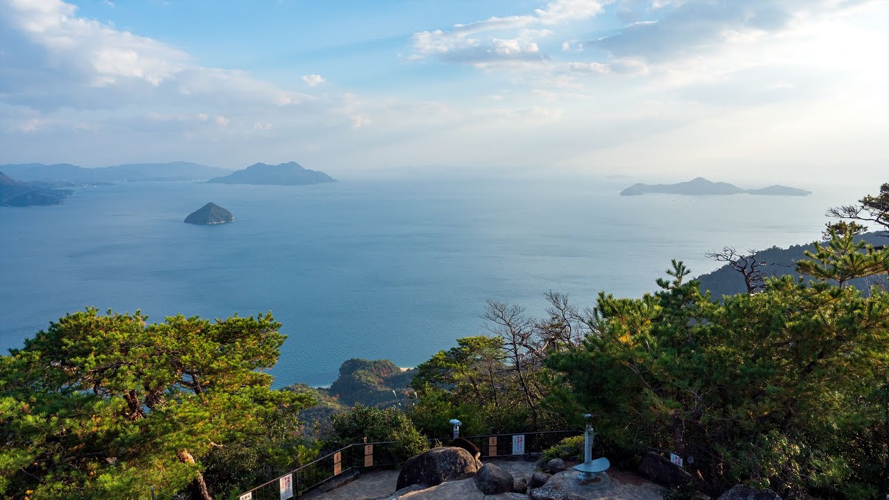 【西日本一人旅 2021】 #16 いざ、宮島ロープウェイへ！目指すは「獅子岩展望台」 (4K Ultra HD)