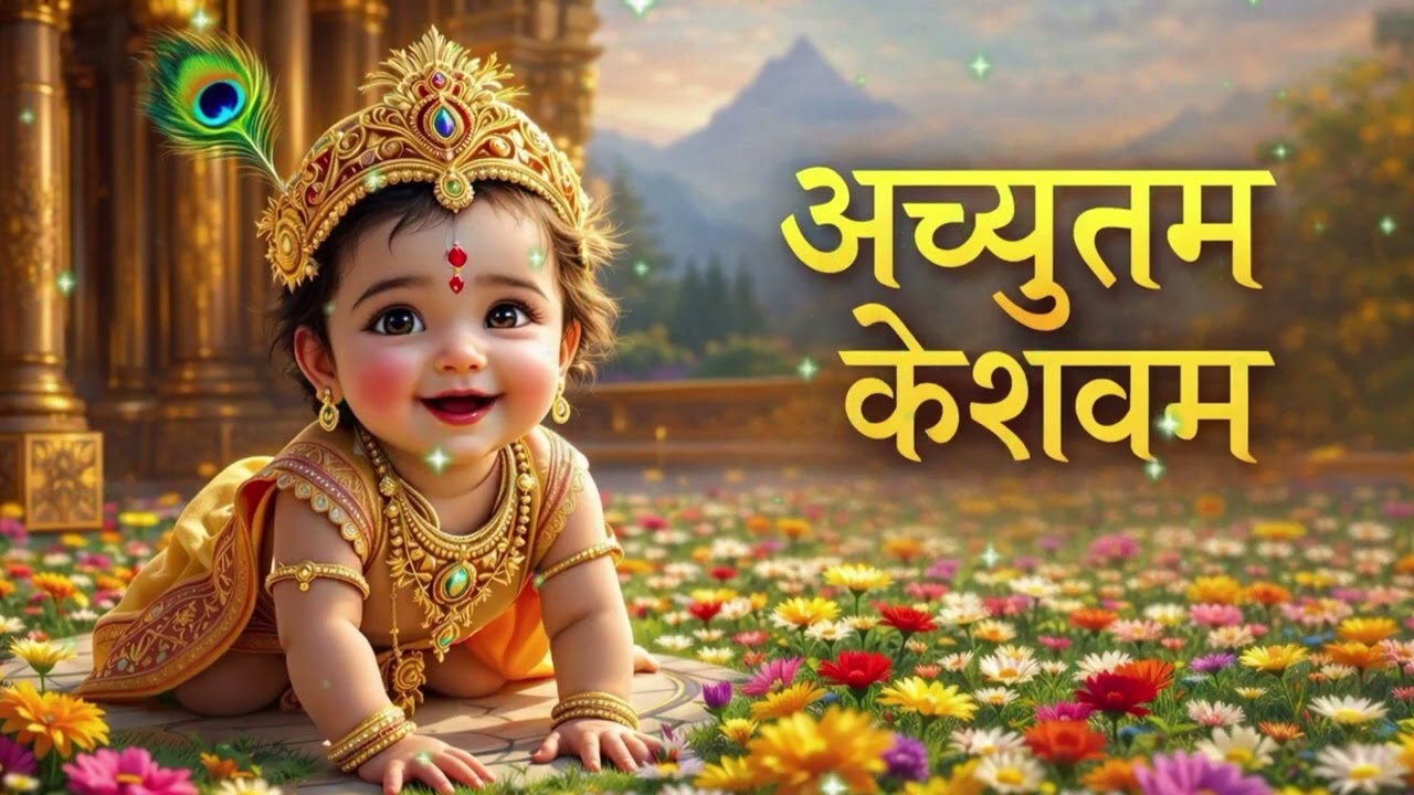 अच्युतम केशवम - Lyrical | Achyutam Keshavam Krishna Damodaram | कौन कहता है भगवान आते नहीं