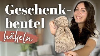 Kleinen Beutel häkeln | Geschenkbeutel | Säckchen