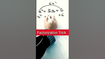 How to do factorization by middle term splitting #shorts