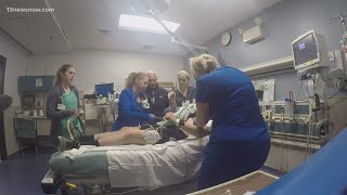 Medical teams practice heart attack response