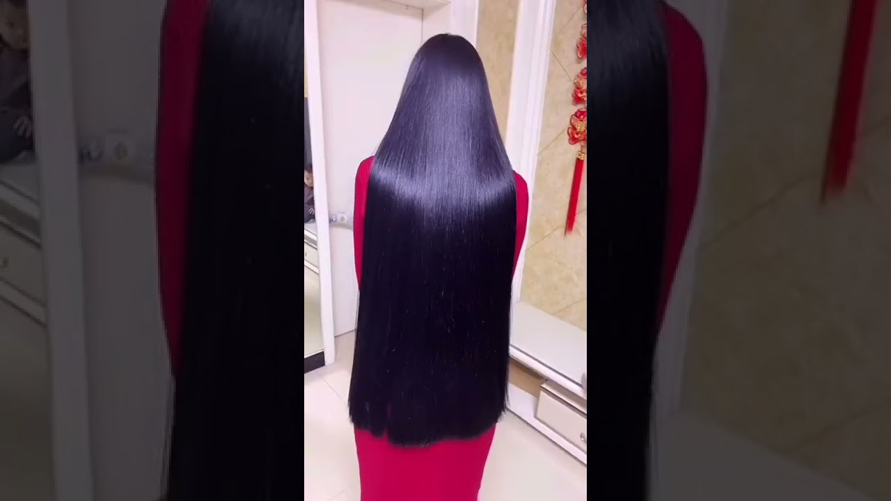 Chinese girl with beautiful long hair p2