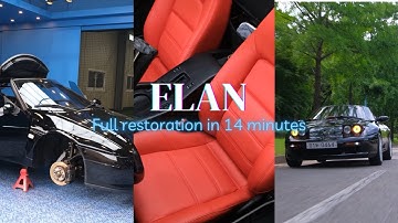 Restoring Elan in 14 minutes