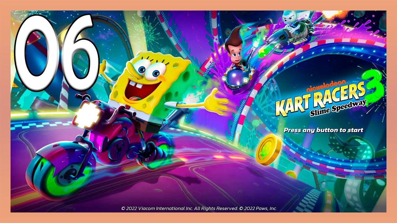 Nickelodeon Kart Racers 3: Slime Speedway / Part 6 / "Rocko - Really Cool Dancer Cup" /No Commentary