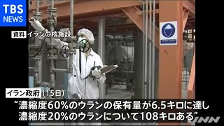 イラン政府 濃縮度６０％のウラン６．５ｋｇ保有 核合意の間接協議続く中