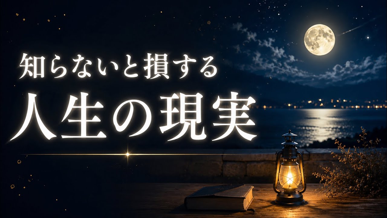 知らないと損する、人生の厳しい現実