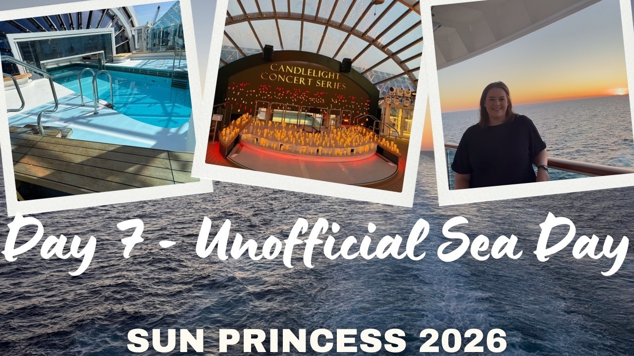 SUN PRINCESS DAY 7 🚢 Unofficial Sea Day 🌊 day at the adults only pool area and more