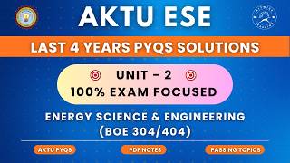 ESE Unit 2 PYQ Solutions 🔥 | Most Important Questions + Detailed Answers | BOE304/404 AKTU