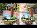 Small &amp; Beautiful Cement Aquarium - Fountain #diy #cement #fountain