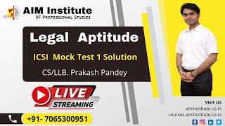 Icsi Cseet Mock Test 1 Solutions Legal Aptitude