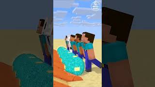 Help Herobrine To Power Up And Push Ball 💀 #minecraft #shorts #viralshorts
