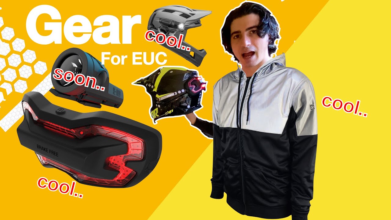 Gear I Use To Ride EUC Update! Brake Free Light, Lazyrolling Armored Hoodie, Retroreflective Sticker