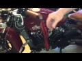 Indian Scout leather grips installation