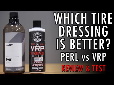 THE BEST TIRE DRESSING FOR YOUR CAR CARPRO PERL vs VRP CHEMICAL GUYS