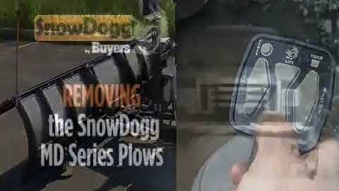 Quick look, attach & removal of SnowDogg MD series snow plow by Buyers