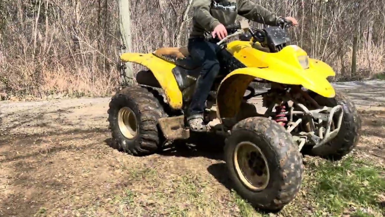 Riding with my cousin we hit the mud!!!￼