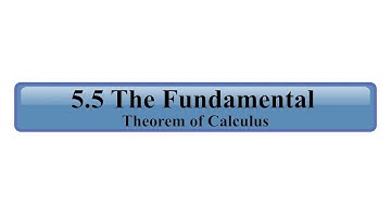 Math 202 Video 30: The Fundamental Theorem of Calculus