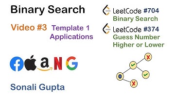Binary Search | LeetCode #704 | Guess Number Higher or Lower | LeetCode #374 | C++