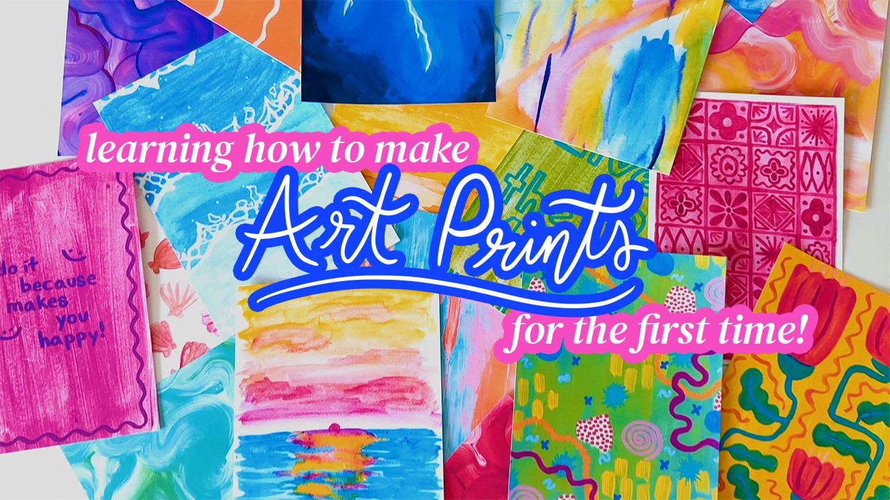 making art prints for the first time with my NEW PRINTER! 🖨🖼💖